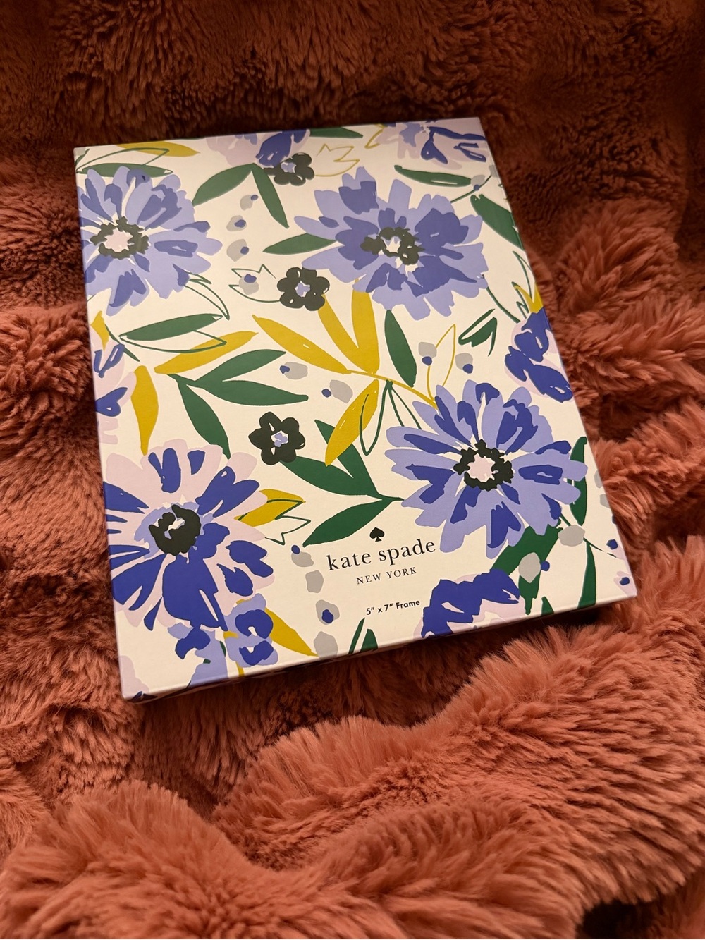 kate spade blue, green & yellow floral picture frame NWT